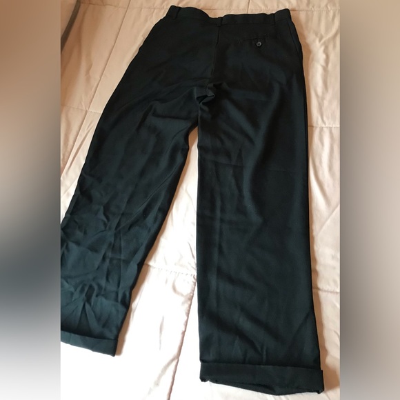 Y2K Elite Black Tailored & Cuffed Trouser Pants - 12 REG - Picture 9 of 11